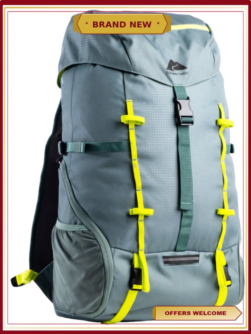 45L Backpacking Backpack with Hydration Compatibility